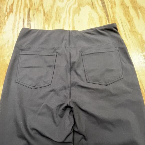 Halara Flex Flare Pants Womens Large Black Stretch Trousers Athleisure Casual - Picture 6 of 12